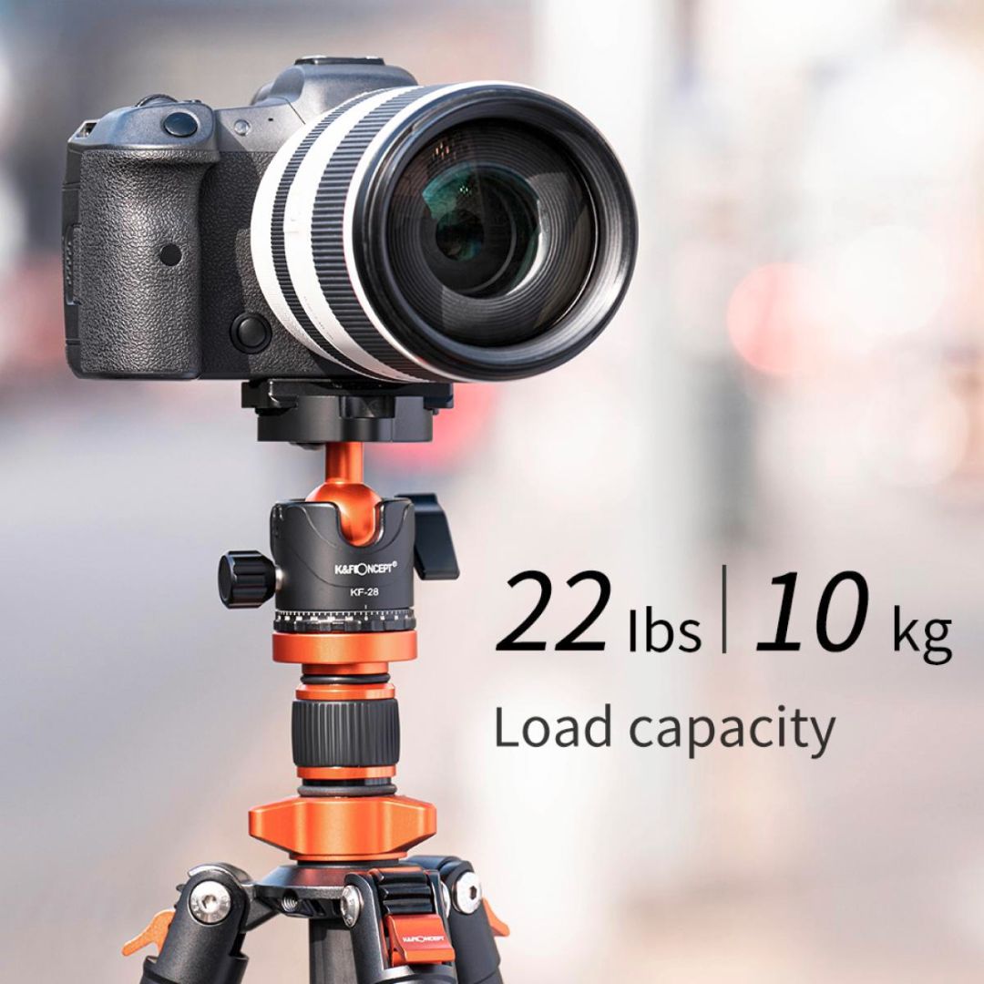 K&F Concept Portable Travel Carbon Fiber 2u1 Tripod KF09.109 - 8